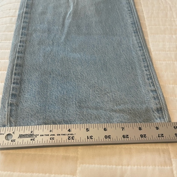 Rollas Heidi High Rise Loose Fit Wide Leg Straight Jeans Light Wash Womens Sz 30 - Picture 13 of 16